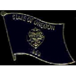 OREGON PIN STATE FLAG PIN